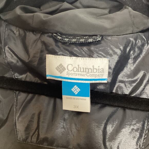 Columbia Icy Heights Down Puffer Jacket Coat Women 3X Gunmetal Black Warm Winter - Picture 5 of 16